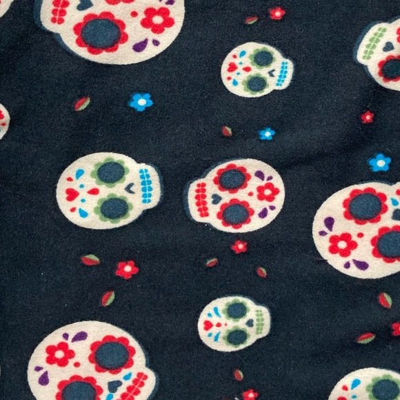 NWT LuLaRoe OS leggings Halloween sugar skulls black Whimsygoth Witchy UNICORN - Picture 2 of 3